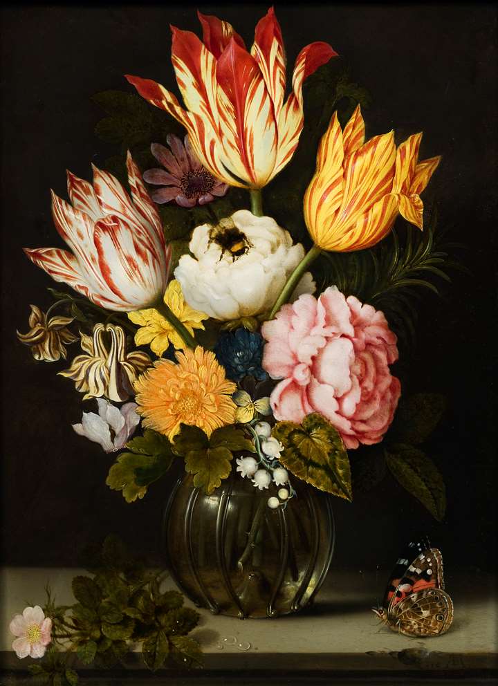Still-life of Flowers in a vase.